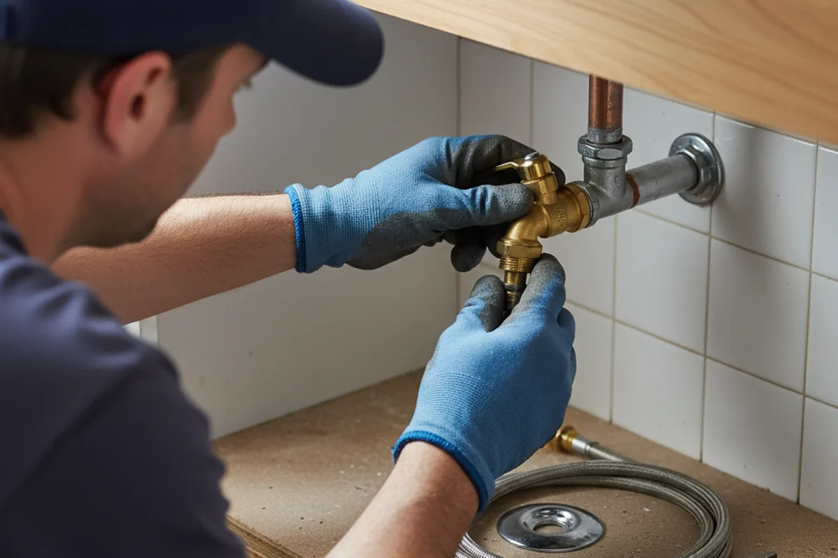 Shutoff valve and fitting work during Faucet and Fixture Repair in Cedar Grove
